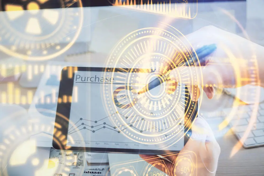 Strategic technology decision-making framework showing custom development, commercial software, and process optimization paths